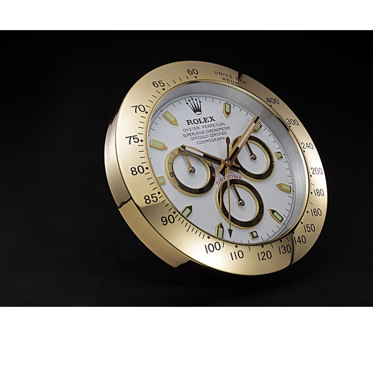Aaa replica watch Cosmograph Rolex Wall Gold-White Clock Daytona 621911 0803